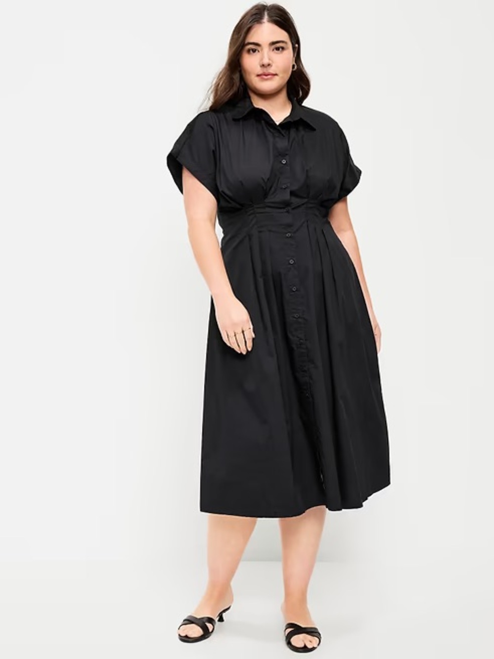 Old Navy pintuck shirt dress